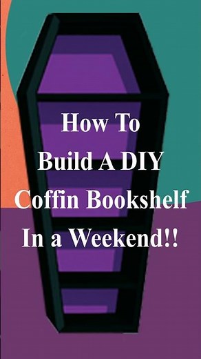 Build This Gothic Coffin Shelf – Easy DIY Woodworking Project 🪵⚒️