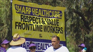 Sharp HealthCare workers continue pickets, bringing protest to Chula Vista