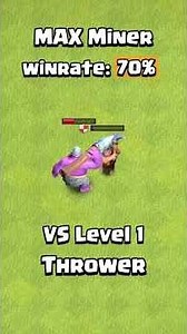 MAX Miner VS Level 1 Troops #clashofclans #coc