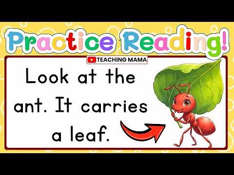 LET'S READ! | SIMPLE READING LESSON FOR KIDS | PRACTICE READING ENGLISH SENTENCES | TEACHING MAMA