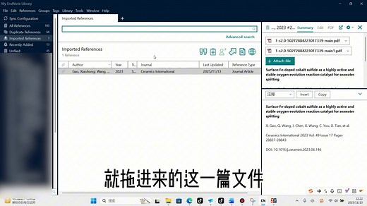 如何使用endnote导入文献