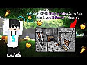 NO MODS! 🤩 Automatic Golden Apple & Golden Carrot Farm | Minecraft 1.21+ (Java & Bedrock