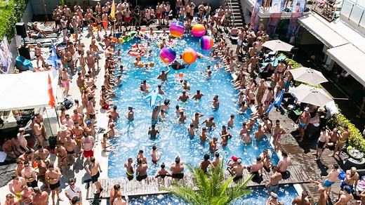 A snapshot of Pool Party fun in Sitges, part of the overall Gay Pride Sitges Video. Come to #gaysitges anytime and you can enjoy it with us! Book today! http://bit.ly/gaysitges | Sitges Pride
