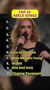 ADELE Top 10 GREATEST HITS RANKED🎤👑 #shorts #adele #relatable