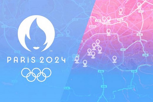 Carte des sites olympiques où auront lieu les épreuves des JO 2024 de Paris