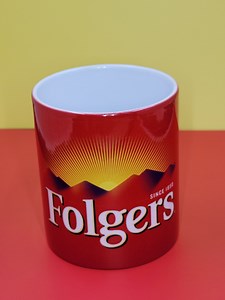 Folgers Coffee Mug: 12 Oz. Ceramic, Printed in USA - Etsy