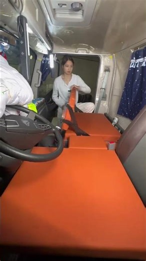 Truck Cabin Bed Setup 😲 | Amazing Sleeper Bed Modification #shorts#trending #viral #shortvideo