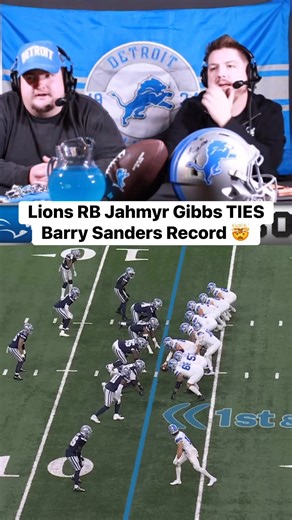 Jahmyr Gibbs and Barry Sanders now have the same amount of TD’s before turning 24 years old. #detroitlions #NFLFootball #OnePride #dallascowboys | Crunch Time Sports