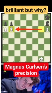 ♟️ Brilliant but WHY? White sacrifices the rook in the endgame – but instead of celebrating, Black looks worried. ⚡ Tribute to Magnus Carlsen and his unmatched precision! 👉 Can you see the idea before the reveal? #MagnusCarlsen #ChessBrilliancy #RookSacrifice #EndgameMagic #BrilliantButWhy | Milan Ujka Manic