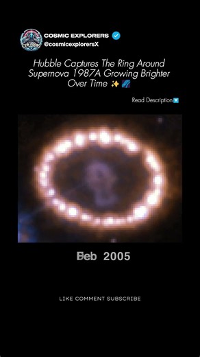 Hubble Captures Supernova 1987A Lighting Up Over Time