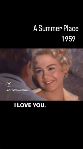 Hollywood Confidential on Instagram: "Troy Donahue and Sandra Dee A Summer Place (1959). ⭐️ #sandradee #troydonahue #asummerplace #oldhollywoodglamour #1950s #1950style #classichollywoodactress #classichollywoodfilmstars #vintagehollywood"