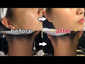 After shaving my entire face and removing dead skin, I got smooth, beautiful skin [Ladies Shaving...