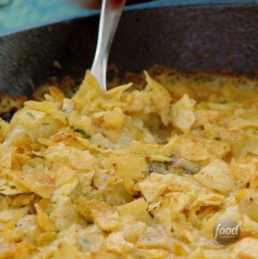 Tuna Noodle Casserole topped with your favorite potato chips for an extra crispy crust. See more Valerie Bertinelli #HomeCooking Sundays > 11a|10c | Food Network