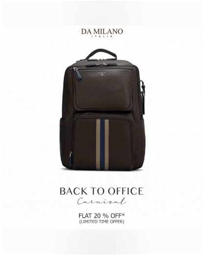 Luxury That Works Overtime.🎒 Step into the workweek with Da Milano’s signature backpacks—crafted in fine leather, designed for distinction.✨ Enjoy exclusive offers on timeless pieces that speak elegance, power, and poise. | DA MILANO