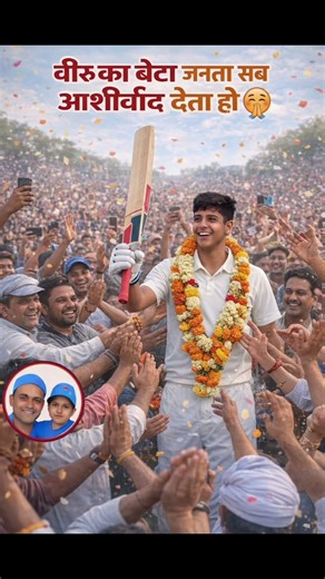 🏏 "पिता की राह पर बेटा – 297 रनों से किया कमाल 👈 #shortvideo #upsc #biharpolitics #sscGK🔥