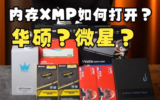 电脑内存XMP打开教程！