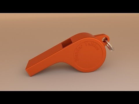 Modeling and Rendering a whistle in Blender 2.71