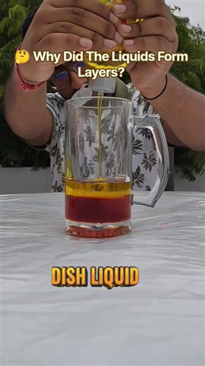 😱 4 Liquids... Lekin Ek Bhi Mix Nahin Hua? | Science Experiment | #shorts #viralshorts #science