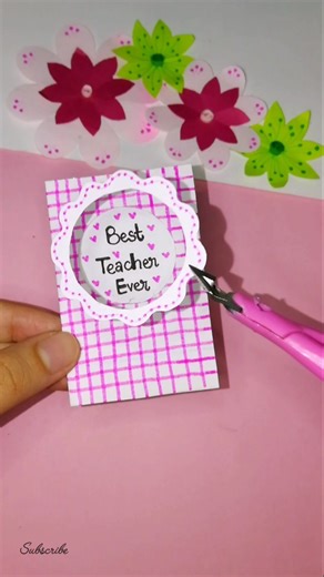 Easy Teachers day card ideas #eoeoarts #art #craft #viralvideo #card #usa #easy #cute #teachers