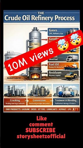 How Crude Oil Becomes Petrol, Diesel & Jet Fuel ⛽ | Oil Refinery Process Explained
