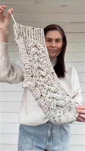 Crochet Christmas Stocking #crochet