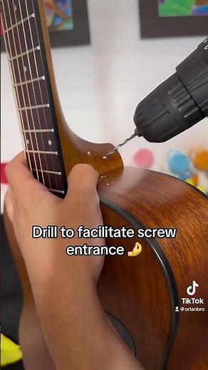 How to install a strap button on acoustic guitar EASIEST WAY tutorial