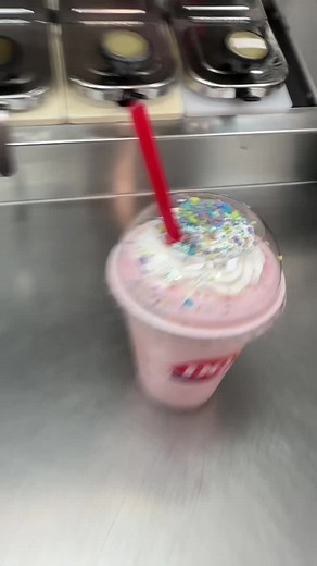 DQ Under the Rainbow Shake🌈 #dairyqueen #milkshake #foodtiktok #foodlover #candylover #icecream #candy #sweetdrink #trend