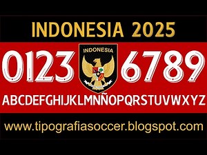 Indonesia 2025 Football Font FREE DOWNLOAD