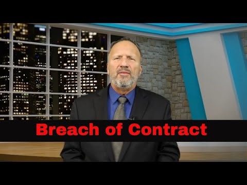 What are the elements of a breach of contract?
