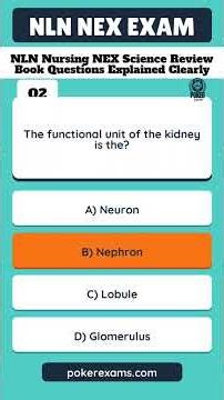 NLN Nursing NEX Science Review Book Questions Explained Clearly