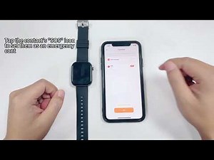 How to Set Emergency Contacts and Enable Fall Detection on the PulseMax Smartwatch