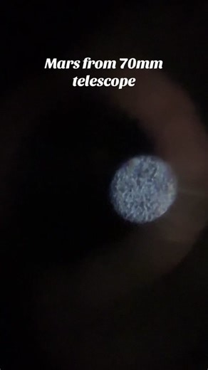 Stunning Mars View from Earth Through a 70mm Telescope