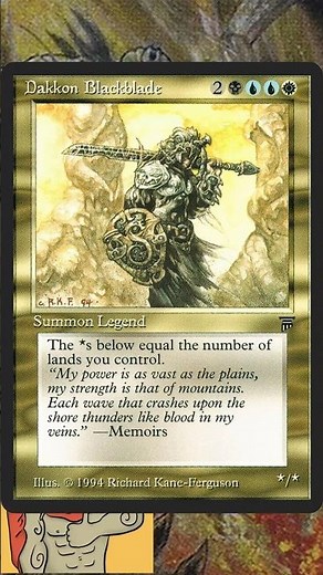 Dakkon Blackblade Explained! - Every MTG Legend 254 #magicthegathering #mtg