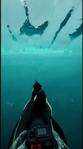 Penguin GoPro Discovers a Frozen Shipwreck Under Antarctica #animation