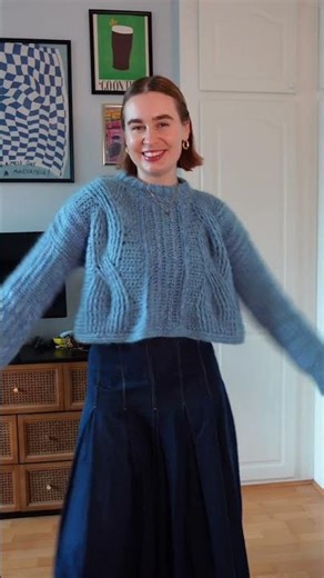 Making a crochet cable jumper 🧶