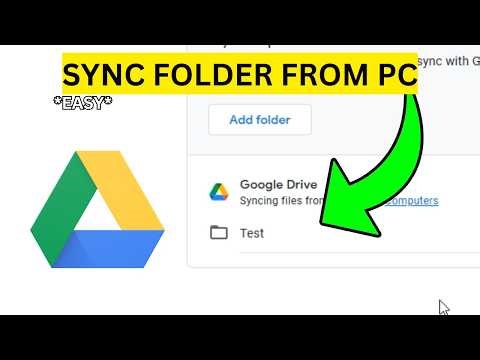 How To Sync With a Local Folder On Desktop on Google Drive(EASY)