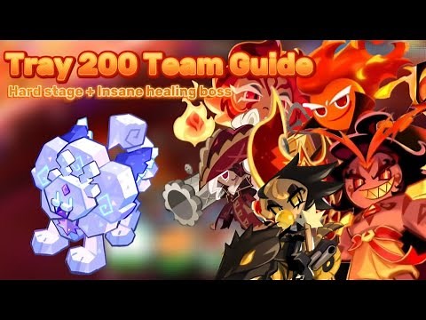 Tray 200 Strawberry Cake Tower Team Guide | Without pitaya | #crk #cookierunkingdom #guide