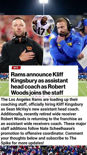 ​Kliff Kingsbury & Robert Woods Join LA Rams Coaching Staff! 🏈 #Rams #NFL