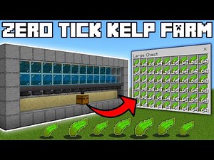 🦅 Minecraft Bedrock 1.21 | BEST ZERO TICK KELP FARM TUTORIAL!