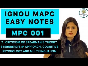 MPC 001 Easy Notes Explanation Part 7 #ignoumapc #mpc001