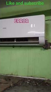 Haier split AC E1 error problem solve #shortvideo #shorts #airconditioner #error