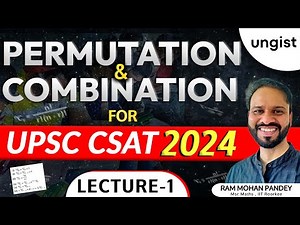 Permutation and Combination for CSAT | Lecture 1 | UPSC CSAT | RAM MOHAN PANDEY CSAT