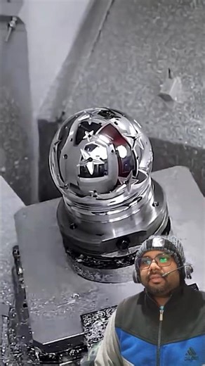 Perfect Sphere Machining! 🔥 Ultra Smooth CNC Precision #manufacturingprocess #cncsoftware