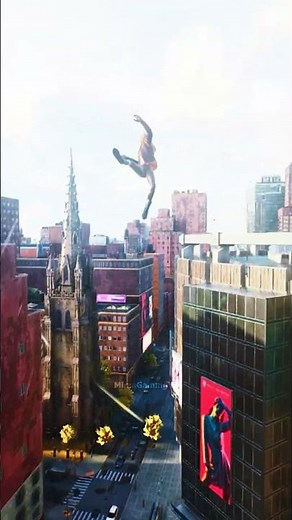 Miles Morales Marvel's Spider-Man 2 PC Web Swing 🔥 #shorts