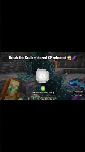 Minecraft Sculk Catalyst Stores XP inside Blocks