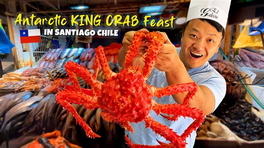 ‘Antarctic’ KING CRAB vs. Alaskan KING CRAB! 🦀in Santiago Chile
