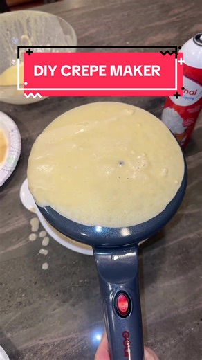Never imagined I would be able to make crepes at home like this!!! #crepe #cookinggadgets #kitchengadgets #cooking #crepemaker