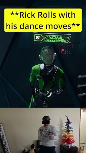 He Got RICK ROLLED But Didn't Even Know It..... #echovr #vr #rickroll