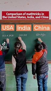 95K views · 432 reactions | Comparison of mathtricks in the United States, India and China | Kids wearables | Facebook