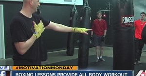 Boxing lessons provide full-body workout